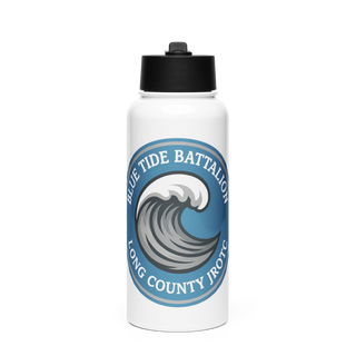Blue Tide Battalion 71276449 Stainless Steel Water Bottle with a Straw Lid