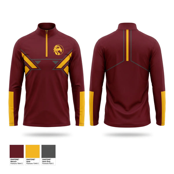 Quarter Zip Jacket, Lions, Men's Basketball, Teamtime, Team time, sublimation, custom sports apparel, team uniforms, spirit wear, spiritwear, sports uniforms, custom shirts, team store, custom team store, fundraiser sports, apparel fundraiser