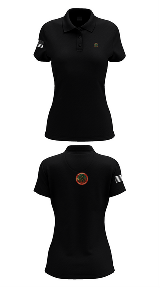 Womens Short Sleeve Performance Polo, Detachment 1, 24th MDSB, , Teamtime, Team time, sublimation, custom sports apparel, team uniforms, spirit wear, spiritwear, sports uniforms, custom shirts, team store, custom team store, fundraiser sports, apparel fundraiser