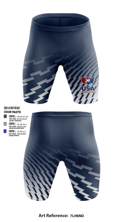 Nevada Elite Wrestling Men's Compression Shorts - 1