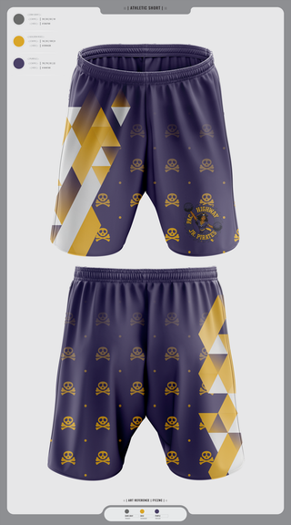 Athletic Shorts With Pockets, Pac Hwy Lady Jr Pirates, Cheer, Teamtime, Team time, sublimation, custom sports apparel, team uniforms, spirit wear, spiritwear, sports uniforms, custom shirts, team store, custom team store, fundraiser sports, apparel fundraiser