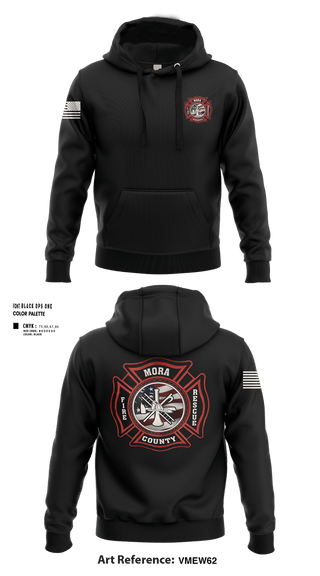 Hoodie, Mora county fire, Fire Department, Teamtime, Team time, sublimation, custom sports apparel, team uniforms, spirit wear, spiritwear, sports uniforms, custom shirts, team store, custom team store, fundraiser sports, apparel fundraiser