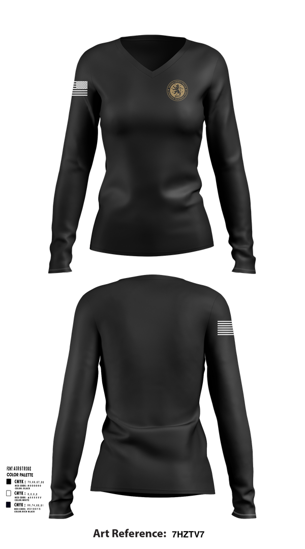 Womens Long Sleeve Vneck Shirt, SRT, , Teamtime, Team time, sublimation, custom sports apparel, team uniforms, spirit wear, spiritwear, sports uniforms, custom shirts, team store, custom team store, fundraiser sports, apparel fundraiser