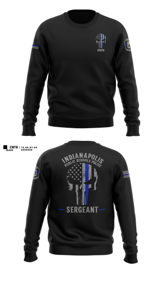 Crew Neck Sweatshirt, IPSPD, Police, Teamtime, Team time, sublimation, custom sports apparel, team uniforms, spirit wear, spiritwear, sports uniforms, custom shirts, team store, custom team store, fundraiser sports, apparel fundraiser