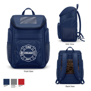Gear Bag, Chicago Fire Department, Fire Department, Teamtime, Team time, sublimation, custom sports apparel, team uniforms, spirit wear, spiritwear, sports uniforms, custom shirts, team store, custom team store, fundraiser sports, apparel fundraiser