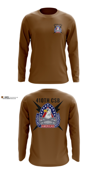 Long Sleeve Performance Shirt, 410th Contracting Support Brigade, Army, Teamtime, Team time, sublimation, custom sports apparel, team uniforms, spirit wear, spiritwear, sports uniforms, custom shirts, team store, custom team store, fundraiser sports, apparel fundraiser