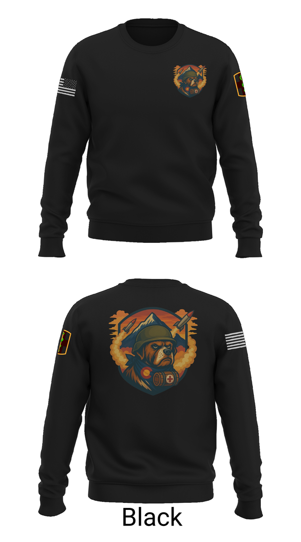Crew Neck Sweatshirt, 10th Field Hospital (FWD), , Teamtime, Team time, sublimation, custom sports apparel, team uniforms, spirit wear, spiritwear, sports uniforms, custom shirts, team store, custom team store, fundraiser sports, apparel fundraiser