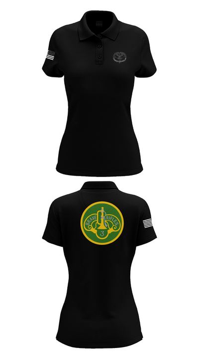 3d Cavalry Regiment 44657863 Women's Short Sleeve Performance Polo  - 35