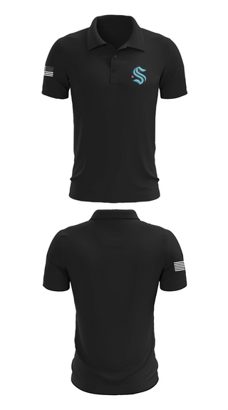 Short Sleeve Performance Polo, Kraken, Ice Hockey, Teamtime, Team time, sublimation, custom sports apparel, team uniforms, spirit wear, spiritwear, sports uniforms, custom shirts, team store, custom team store, fundraiser sports, apparel fundraiser