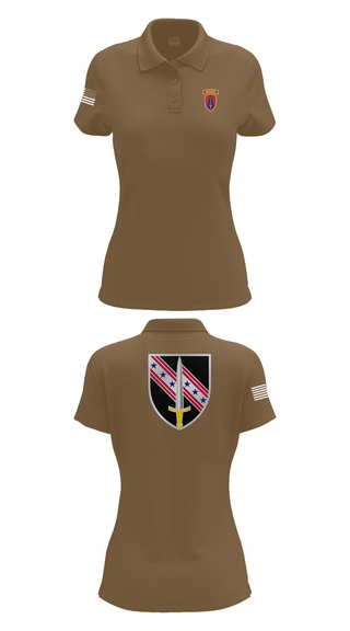 Womens Short Sleeve Performance Polo, 6/54th Security Force Assistance Brigade, , Teamtime, Team time, sublimation, custom sports apparel, team uniforms, spirit wear, spiritwear, sports uniforms, custom shirts, team store, custom team store, fundraiser sports, apparel fundraiser