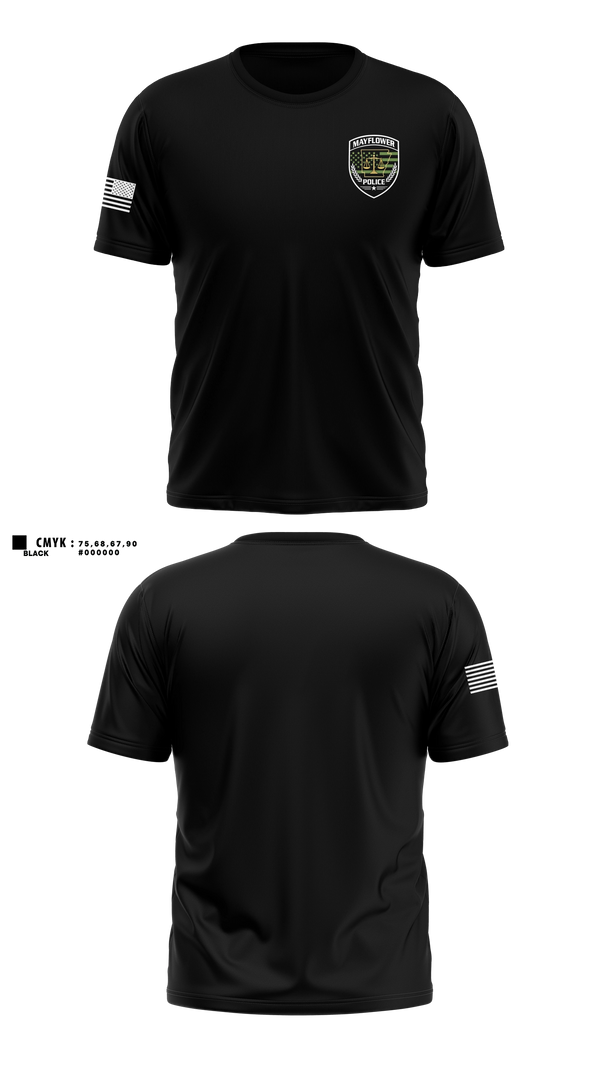Old School Cotton Shirt, Mayflower Police Department, Police, Teamtime, Team time, sublimation, custom sports apparel, team uniforms, spirit wear, spiritwear, sports uniforms, custom shirts, team store, custom team store, fundraiser sports, apparel fundraiser