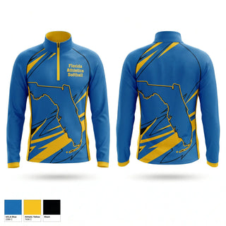 Quarter Zip Jacket, Florida Athletics Softball, Softball, Teamtime, Team time, sublimation, custom sports apparel, team uniforms, spirit wear, spiritwear, sports uniforms, custom shirts, team store, custom team store, fundraiser sports, apparel fundraiser