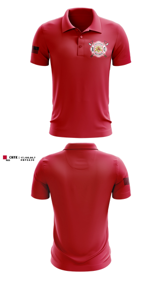 Short Sleeve Performance Polo, Rawls Springs Volunteer Fire Department, Fire Department, Teamtime, Team time, sublimation, custom sports apparel, team uniforms, spirit wear, spiritwear, sports uniforms, custom shirts, team store, custom team store, fundraiser sports, apparel fundraiser