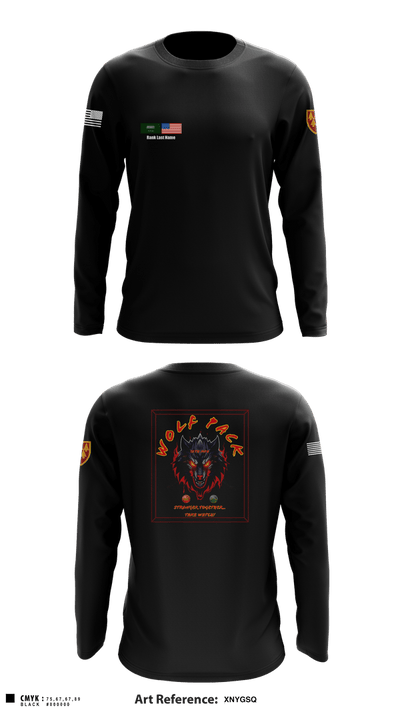 Wolf PAC-🚀🚀🚀 3395688 Long Sleeve Performance Shirt 7