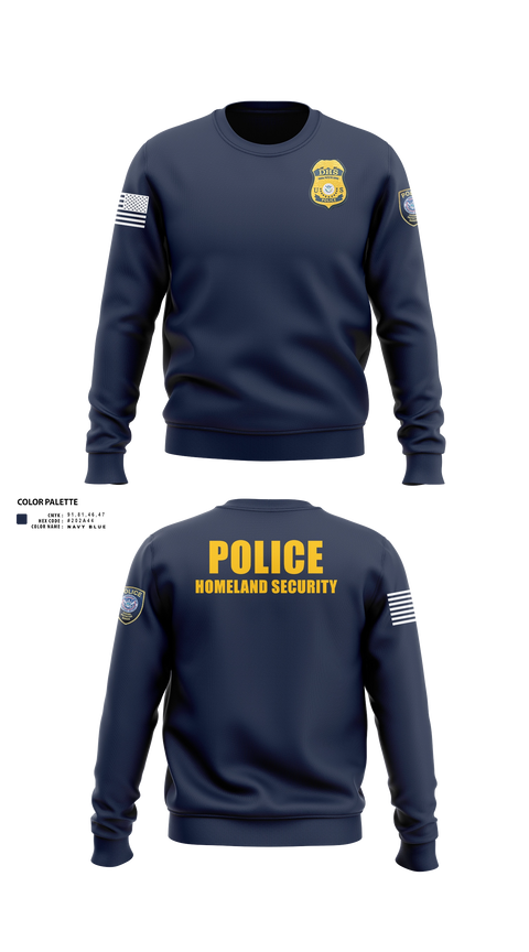 Crew Neck Sweatshirt, Federal Protective Service, Police, Teamtime, Team time, sublimation, custom sports apparel, team uniforms, spirit wear, spiritwear, sports uniforms, custom shirts, team store, custom team store, fundraiser sports, apparel fundraiser