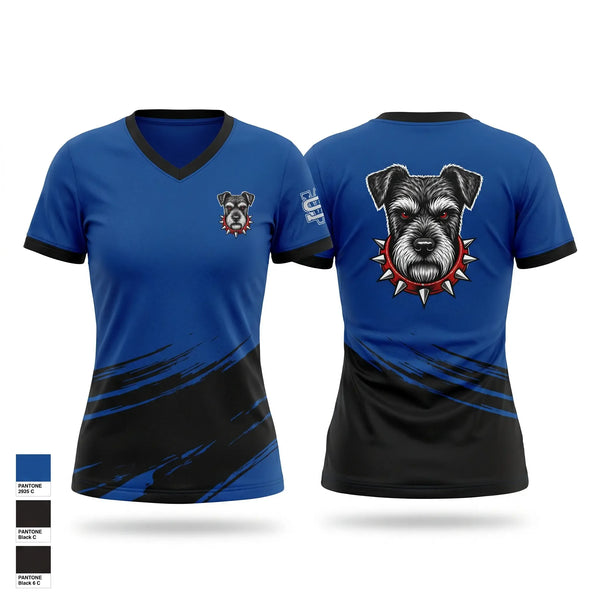 Womens Short Sleeve Vneck Shirt, Top Dog Wrestling Academy, Wrestling, Teamtime, Team time, sublimation, custom sports apparel, team uniforms, spirit wear, spiritwear, sports uniforms, custom shirts, team store, custom team store, fundraiser sports, apparel fundraiser