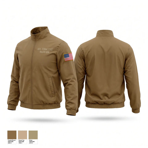 Windbreaker, Uss Tennessee Radio DIV, Navy, Teamtime, Team time, sublimation, custom sports apparel, team uniforms, spirit wear, spiritwear, sports uniforms, custom shirts, team store, custom team store, fundraiser sports, apparel fundraiser