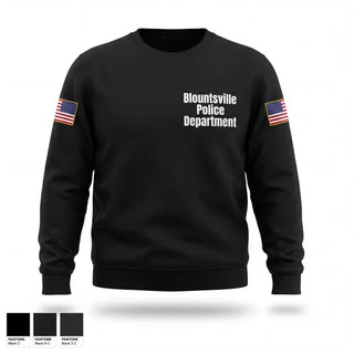 Crew Neck Sweatshirt, Blountsville Police Department, Police, Teamtime, Team time, sublimation, custom sports apparel, team uniforms, spirit wear, spiritwear, sports uniforms, custom shirts, team store, custom team store, fundraiser sports, apparel fundraiser