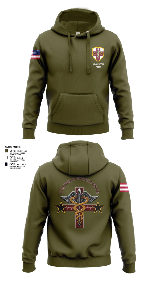 Hoodie, 2nd Medical Training Brigade, Army, Teamtime, Team time, sublimation, custom sports apparel, team uniforms, spirit wear, spiritwear, sports uniforms, custom shirts, team store, custom team store, fundraiser sports, apparel fundraiser