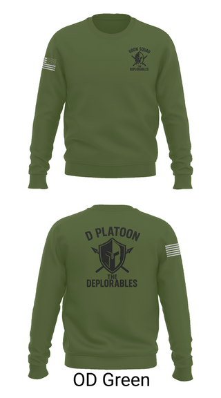 Crew Neck Sweatshirt, D Platoon, Police, Teamtime, Team time, sublimation, custom sports apparel, team uniforms, spirit wear, spiritwear, sports uniforms, custom shirts, team store, custom team store, fundraiser sports, apparel fundraiser