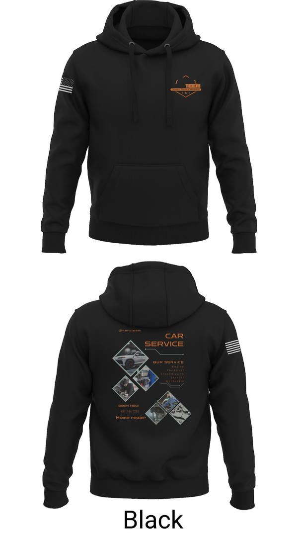 Hoodie, Servteem automotive group llc, , Teamtime, Team time, sublimation, custom sports apparel, team uniforms, spirit wear, spiritwear, sports uniforms, custom shirts, team store, custom team store, fundraiser sports, apparel fundraiser