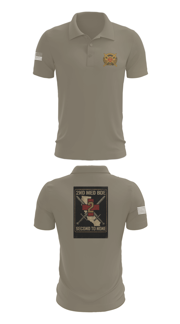Short Sleeve Performance Polo, 2nd Medical Brigade, , Teamtime, Team time, sublimation, custom sports apparel, team uniforms, spirit wear, spiritwear, sports uniforms, custom shirts, team store, custom team store, fundraiser sports, apparel fundraiser
