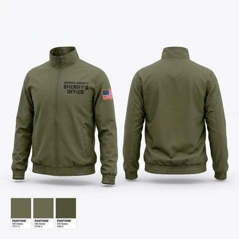 Windbreaker, Nevada County Sheriff’s Office, Police, Teamtime, Team time, sublimation, custom sports apparel, team uniforms, spirit wear, spiritwear, sports uniforms, custom shirts, team store, custom team store, fundraiser sports, apparel fundraiser