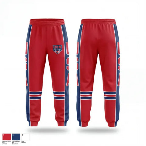 Sweatpants, USA Softball of Alaska, Softball, Teamtime, Team time, sublimation, custom sports apparel, team uniforms, spirit wear, spiritwear, sports uniforms, custom shirts, team store, custom team store, fundraiser sports, apparel fundraiser
