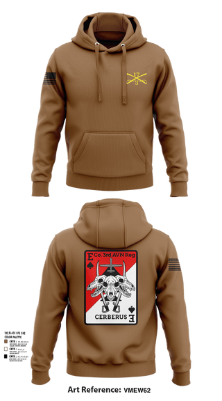 Hoodie, E CO 3RD AVN REGT, , Teamtime, Team time, sublimation, custom sports apparel, team uniforms, spirit wear, spiritwear, sports uniforms, custom shirts, team store, custom team store, fundraiser sports, apparel fundraiser