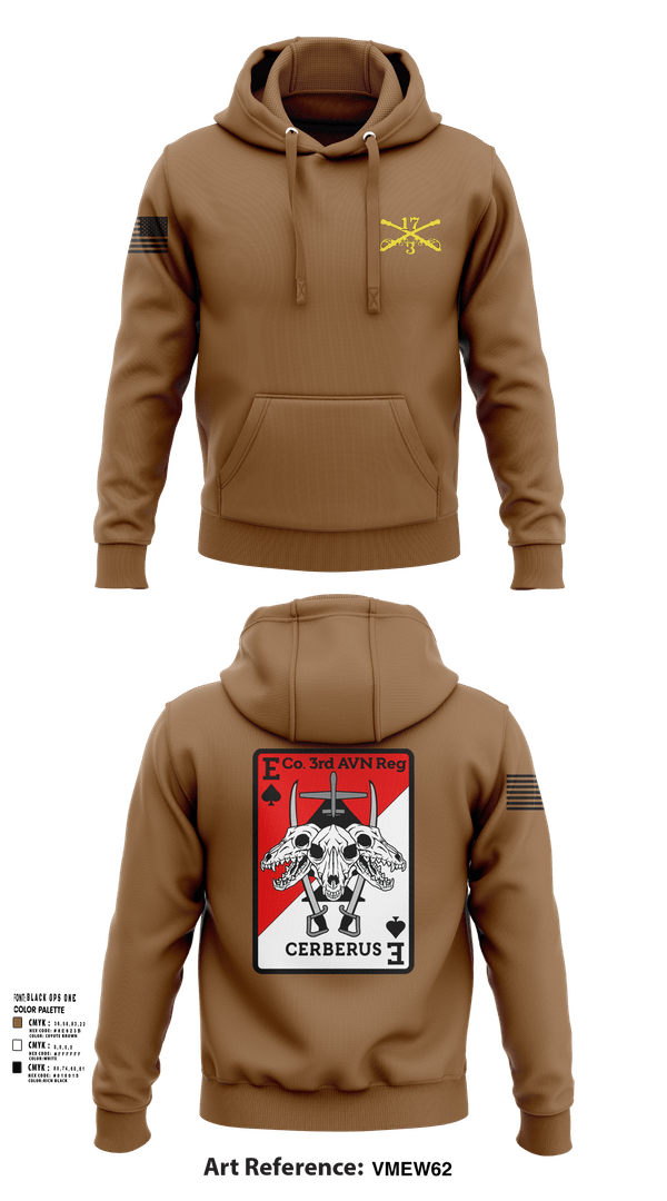 Hoodie, E CO 3RD AVN REGT, , Teamtime, Team time, sublimation, custom sports apparel, team uniforms, spirit wear, spiritwear, sports uniforms, custom shirts, team store, custom team store, fundraiser sports, apparel fundraiser