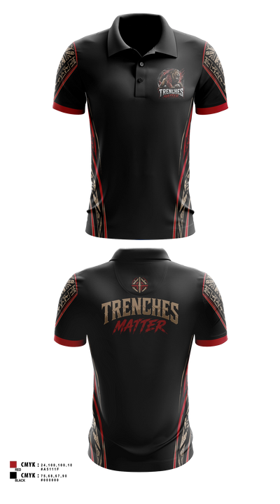 Trenches Matter Short Sleeve Performance Polo - 3