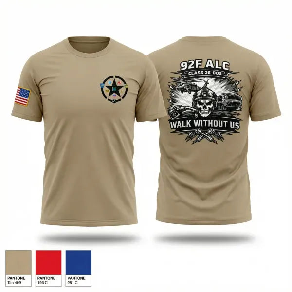 Old School Cotton Feel Shirt, 92F ALC 26-003, Army, Teamtime, Team time, sublimation, custom sports apparel, team uniforms, spirit wear, spiritwear, sports uniforms, custom shirts, team store, custom team store, fundraiser sports, apparel fundraiser
