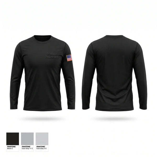 Long Sleeve Performance Shirt, Franklin Police K9, Police, Teamtime, Team time, sublimation, custom sports apparel, team uniforms, spirit wear, spiritwear, sports uniforms, custom shirts, team store, custom team store, fundraiser sports, apparel fundraiser