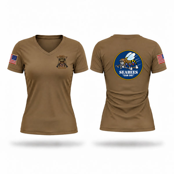 Womens Short Sleeve Vneck Shirt, MST Maintenance Support Team, Navy, Teamtime, Team time, sublimation, custom sports apparel, team uniforms, spirit wear, spiritwear, sports uniforms, custom shirts, team store, custom team store, fundraiser sports, apparel fundraiser