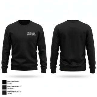 Crew Neck Sweatshirt, Martinsville Sheriff Office, Police, Teamtime, Team time, sublimation, custom sports apparel, team uniforms, spirit wear, spiritwear, sports uniforms, custom shirts, team store, custom team store, fundraiser sports, apparel fundraiser