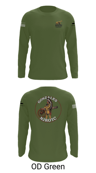 Long Sleeve Performance Shirt, NJROTC Apache Company, , Teamtime, Team time, sublimation, custom sports apparel, team uniforms, spirit wear, spiritwear, sports uniforms, custom shirts, team store, custom team store, fundraiser sports, apparel fundraiser