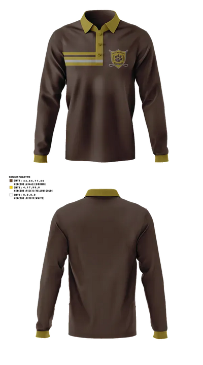 Cibola High School Golf 48815551 Long Sleeve Performance Polo - 45