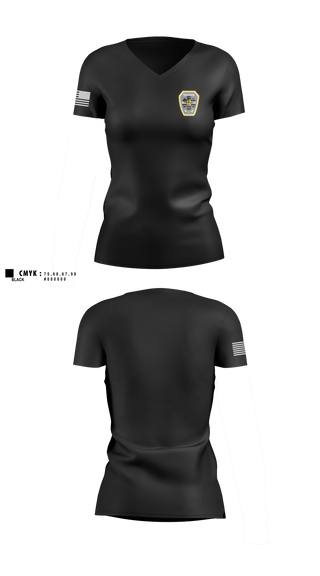 Womens Short Sleeve Vneck Shirt, Chatham Rescue Squad, EMS/EMT, Teamtime, Team time, sublimation, custom sports apparel, team uniforms, spirit wear, spiritwear, sports uniforms, custom shirts, team store, custom team store, fundraiser sports, apparel fundraiser