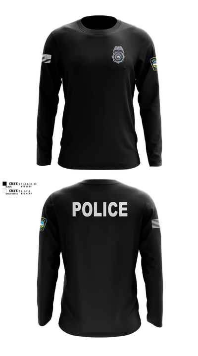 Colorado Springs Police Department 84978371 Long Sleeve Performance Shirt 100