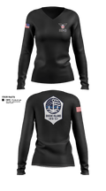 IRS-CI Women's Long Sleeve V-neck Shirt - 3