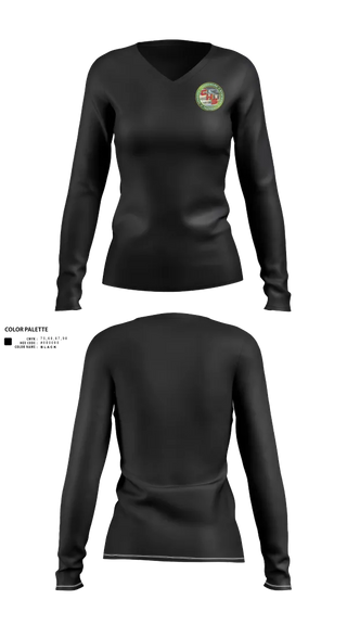 Womens Long Sleeve Vneck Shirt, Common Hardware Systems, , Teamtime, Team time, sublimation, custom sports apparel, team uniforms, spirit wear, spiritwear, sports uniforms, custom shirts, team store, custom team store, fundraiser sports, apparel fundraiser
