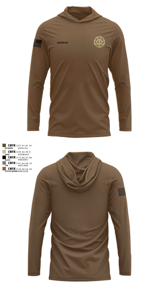 Long Sleeve Performance Shirt with hood, Bollinger County Sheriff’s Office, Police, Teamtime, Team time, sublimation, custom sports apparel, team uniforms, spirit wear, spiritwear, sports uniforms, custom shirts, team store, custom team store, fundraiser sports, apparel fundraiser
