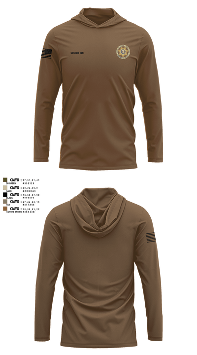 Bollinger County Sheriff’s Office 45946847 Long Sleeve Performance Shirt with hood - 24