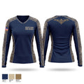 Granite Canon Fire Rescue Women's Long Sleeve V-neck Shirt - 1