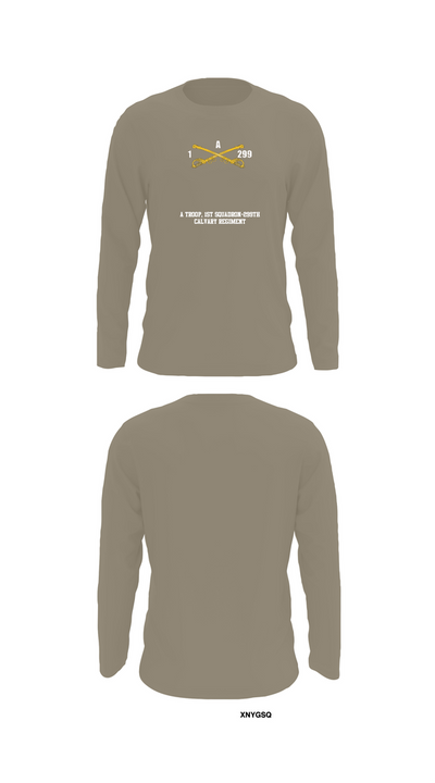 A Troop, 1st squadron-299th Calvary Regiment 70291790 Long Sleeve Performance Shirt 72
