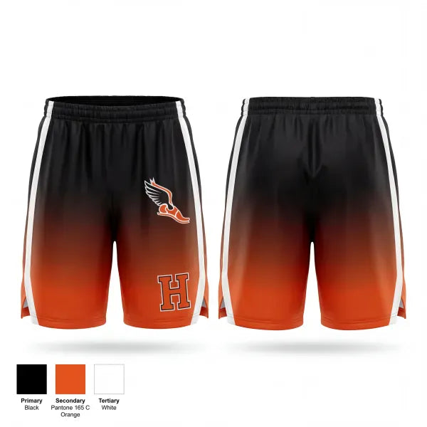 Track Shorts, Hastings Tigers, Track & Field, Teamtime, Team time, sublimation, custom sports apparel, team uniforms, spirit wear, spiritwear, sports uniforms, custom shirts, team store, custom team store, fundraiser sports, apparel fundraiser