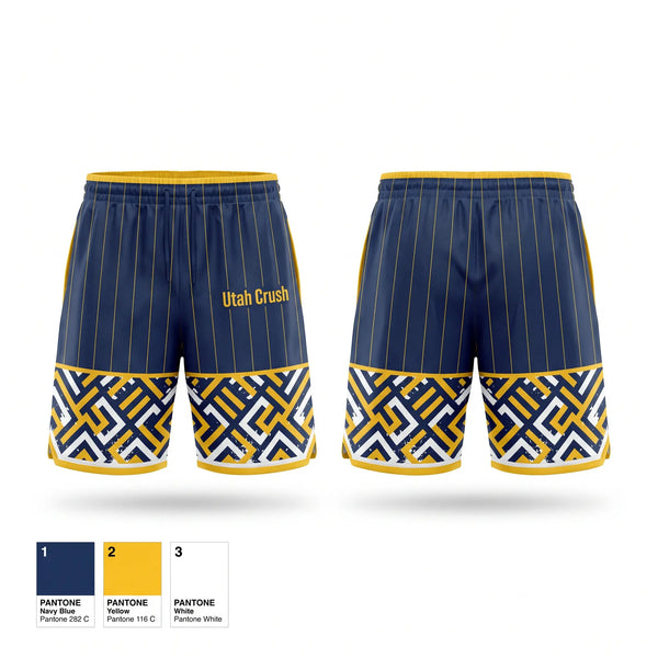 Athletic Shorts With Pockets, Utah Crush, Baseball, Teamtime, Team time, sublimation, custom sports apparel, team uniforms, spirit wear, spiritwear, sports uniforms, custom shirts, team store, custom team store, fundraiser sports, apparel fundraiser