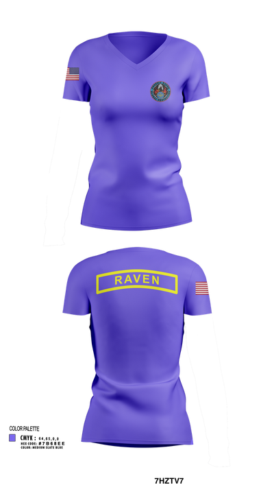Phoenix Raven Instrutor 33351761 Women's Short Sleeve V-neck Shirt - 102