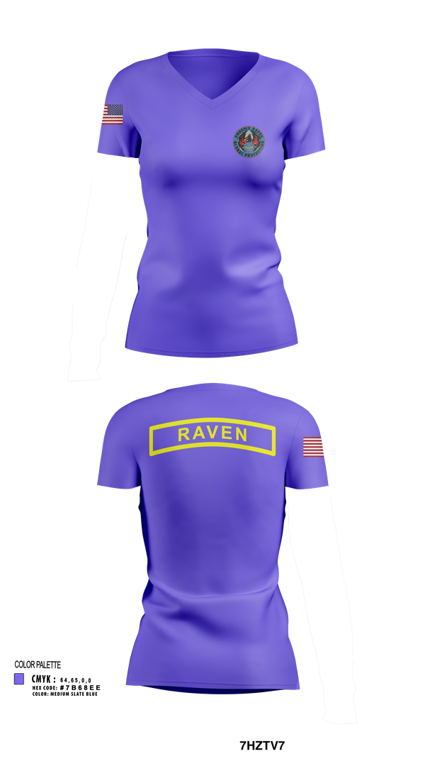 Womens Short Sleeve Vneck Shirt, Phoenix Raven Instrutor, , Teamtime, Team time, sublimation, custom sports apparel, team uniforms, spirit wear, spiritwear, sports uniforms, custom shirts, team store, custom team store, fundraiser sports, apparel fundraiser