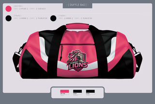 Duffle Bag, Fairfax Lions, Men's Soccer, Teamtime, Team time, sublimation, custom sports apparel, team uniforms, spirit wear, spiritwear, sports uniforms, custom shirts, team store, custom team store, fundraiser sports, apparel fundraiser